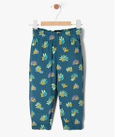 pantalon ample resserre dans le bas bebe fille bleu pantalonsE679901_4