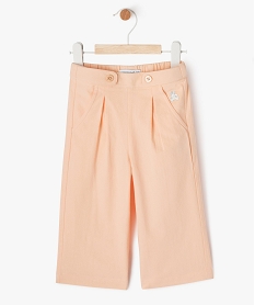 GEMO Pantalon en coton coupe large bébé fille - LuluCastagnette rose standard
