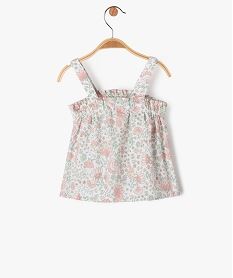 blouse a bretelles a motifs fleuris bebe fille rose chemisiers et blousesE681501_3