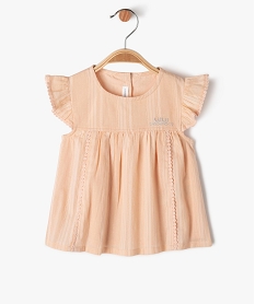 GEMO Blouse manches courtes à volants bébé fille - LuluCastagnette rose standard