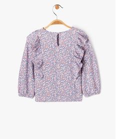 blouse a manches longues avec volants sur les epaules bebe fille violet chemisiers et blousesE682201_3