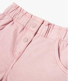 ensemble 2 pieces bebe fille tee-shirt et short — lulucatagnette beige shortsE682401_2