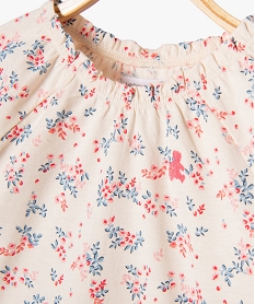 ensemble 2 pieces bebe fille tee-shirt et short — lulucatagnette beige shortsE682401_3
