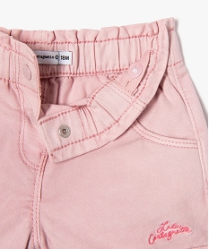 ensemble 2 pieces bebe fille tee-shirt et short — lulucatagnette beige shortsE682401_4