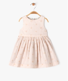 robe a paillettes reversible bebe fille beige robesE683701_2
