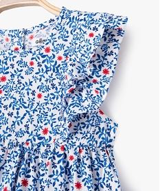 robe a manches courtes avec volants bebe fille bleu robesE684301_2