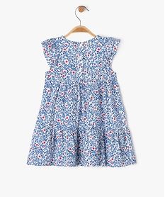 robe a manches courtes avec volants bebe fille bleu robesE684301_3
