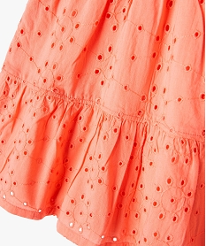 robe sans manches en broderie anglaise bebe fille orange robesE684601_3