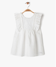 robe a volants avec buste brode bebe fille - lulucastagnette beigeE684701_1