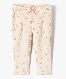 pantalon de jogging avec pinces bebe fille beige leggingsE684801_1