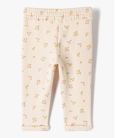 pantalon de jogging avec pinces bebe fille beige leggingsE684801_3