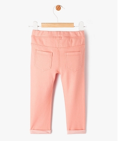 jegging a taille reglable bebe fille rose leggingsE684901_4