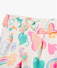 pantalon de jogging avec pinces bebe fille multicolore leggingsE685101_2