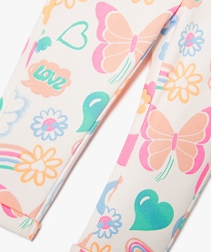 pantalon de jogging avec pinces bebe fille multicolore leggingsE685101_3