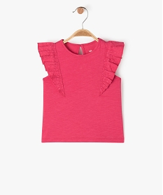 BERMUDA JAUNE TEE-SHIRT ROSE:40319590120-Coton////