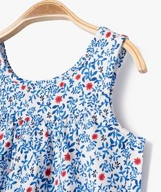 debardeur a motifs fleuris bebe fille beige debardeursE691001_3