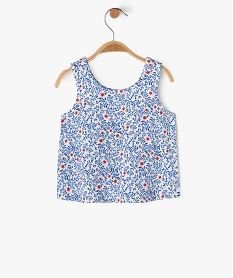 debardeur a motifs fleuris bebe fille beige debardeursE691001_4