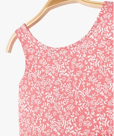robe imprimee a bretelles bebe fille rose robesE692001_2