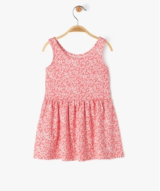 robe imprimee a bretelles bebe fille rose robesE692001_4