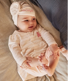 ensemble 3 pieces bebe fille - lulucastagnette rose ensemblesE693701_2