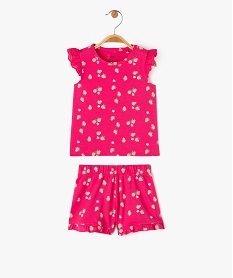pyjashort 2 pieces avec motifs fruits bebe fille roseE695401_1