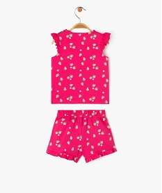 pyjashort 2 pieces avec motifs fruits bebe fille rose standard pyjamas 2 piecesE695401_4