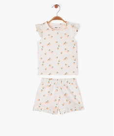 GEMO Pyjashort 2 pièces avec motifs fruits bébé fille blanc chine