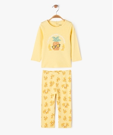 GEMO Pyjama 2 pièces à motifs exotiques bébé garçon Jaune