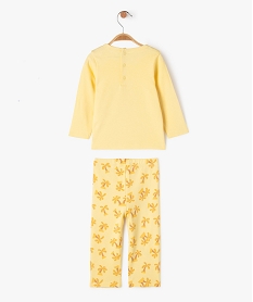 pyjama 2 pieces a motifs exotiques bebe garcon jaune pyjamas 2 piecesE696201_3