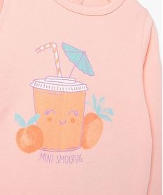 pyjama 2 pieces avec motifs exotiques bebe fille rose pyjamas 2 piecesE696501_2