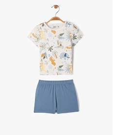 pyjama 2 pieces avec motifs animaux de la jungle bebe garcon bleu pyjamas 2 piecesE696901_4