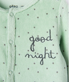 pyjama dors-bien en velours avec motif lapin bebe garcon vertE697101_3