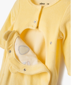 pyjama en velours avec motif ourson bebe jaune pyjamas veloursE697201_4