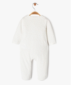 pyjama en velours avec touches pailletees bebe fille beige pyjamas veloursE697301_4