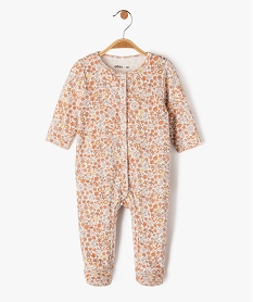 pyjama en velours a motifs fleuris bebe fille multicoloreE697501_1