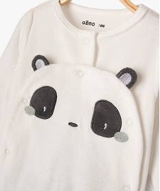 pyjama velours motif panda bebe beigeE697701_2