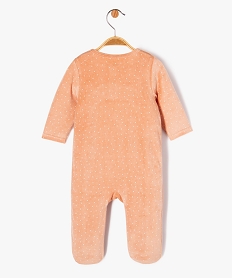 pyjama en velours avec motif animal bebe fille rose pyjamas veloursE697801_4