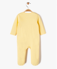 pyjama dors-bien avec motif ourson bebe jaune pyjamas ouverture devantE698101_4