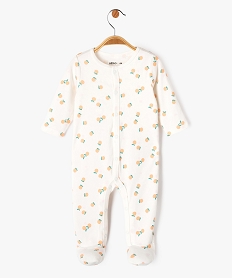 GEMO Pyjama dors-bien imprimé en coton fermeture devant bébé fille Beige