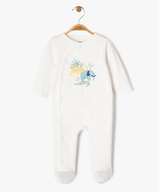 pyjama dors-bien fermeture devant avec motifs exotiques bebe beige pyjamas ouverture devantE699701_1