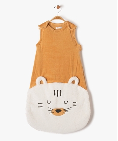 gigoteuse hiver en velours avec motif ours tog 25 brun turbulettes gigoteuses et nids dangeE700301_1