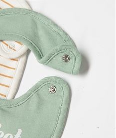 bavoir de naissance en jersey imprime (lot de 3) beigeE701301_2