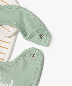 bavoir de naissance en jersey imprime (lot de 3) beigeE701301_4