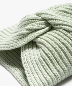 bonnet bebe fille en maille torsadee vert accessoiresE702101_2