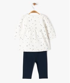 ensemble 2 pieces bebe fille - lulucastagnette blanc ensemblesE702701_3