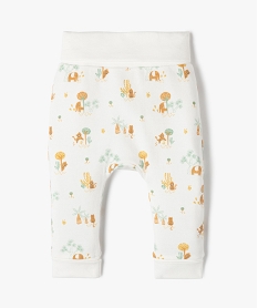 pantalon imprime evolutif en maille bebe garcon beigeE703301_1