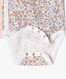 body manches courtes fermeture croisee bebe (lot de 3) beige body manches courtesE703901_2