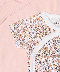 body manches courtes fermeture croisee bebe (lot de 3) beige body manches courtesE703901_3