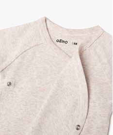 bodies croises a manches courtes en coton bebe (lot de 3) beige body manches courtesE704801_3