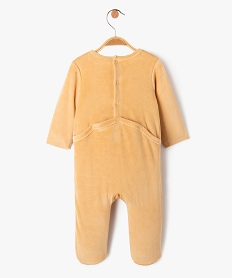 pyjama dors-bien en velours a motif tigre bebe garcon brunE708201_4